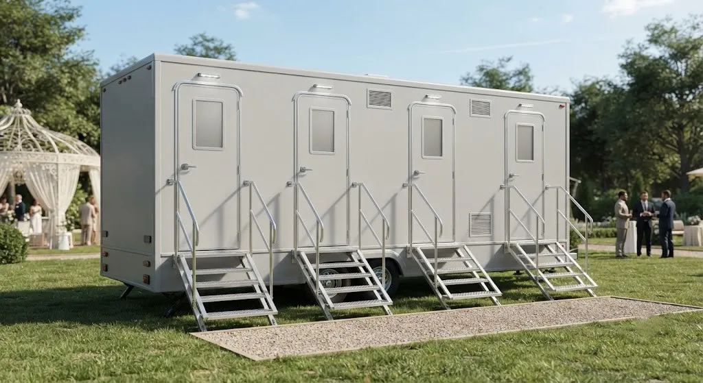 4 Stall Restroom Trailer in Tamiami, FL