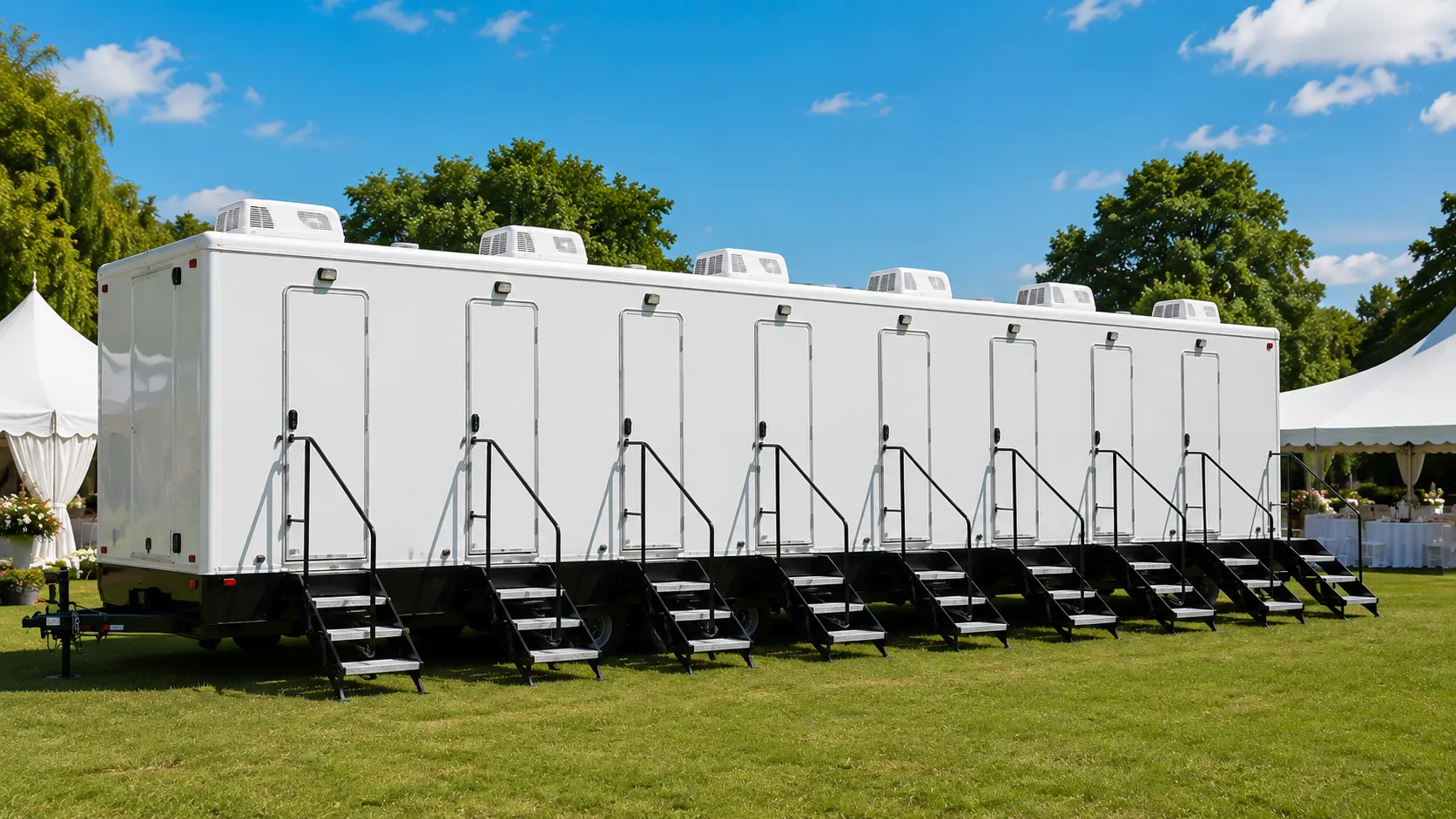 8 Stall Restroom Trailer in Tamiami, FL